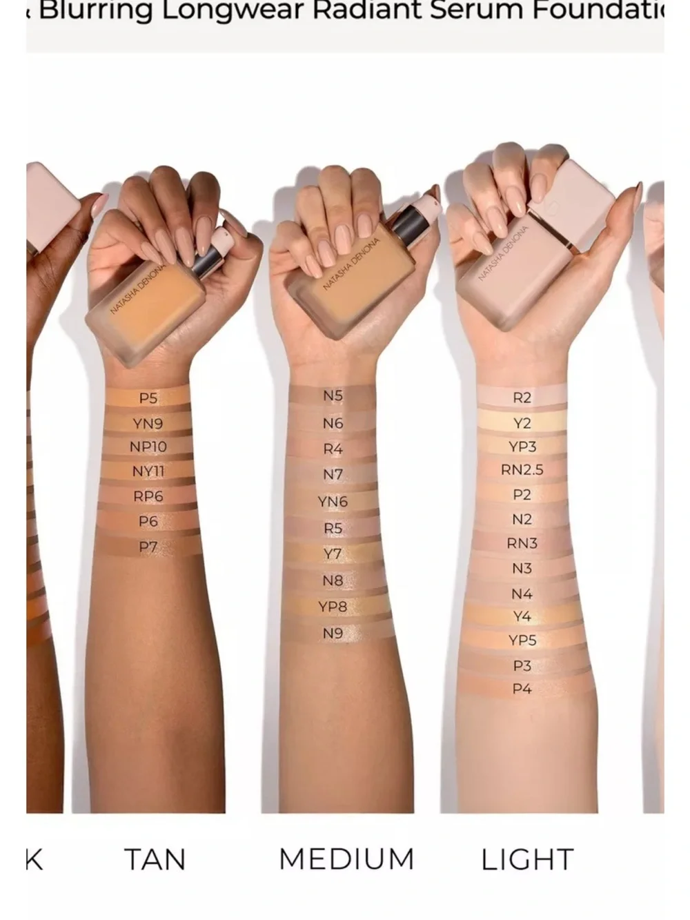 NWT Natasha Denona HY-GLAM Foundation in shade R5 medium rosy serum foundation